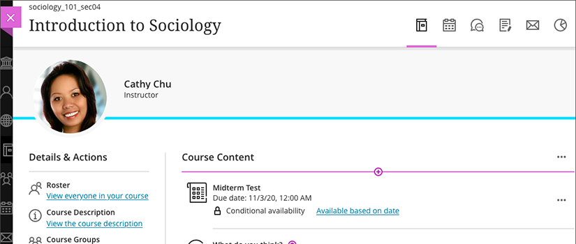 Blackboard Ultra Course View (UCV)