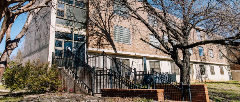 View of McBryde Residence Hall.