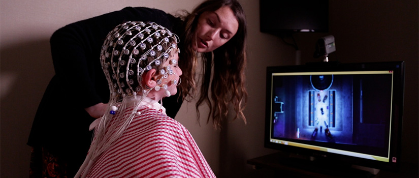 image of a young boy being tested