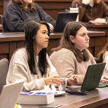 Students in classroom listening