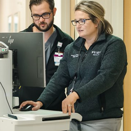 Pharmacists in a hospital