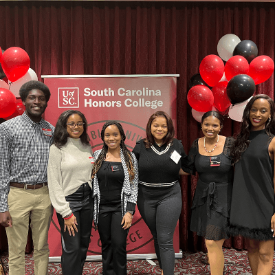 Group of Black Honors Caucus student leaders 