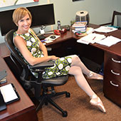 Amanda Fairchild in pointe shoes