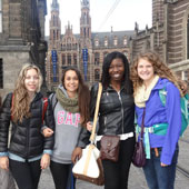 Students studying abroad