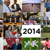 image collage with the number 2014